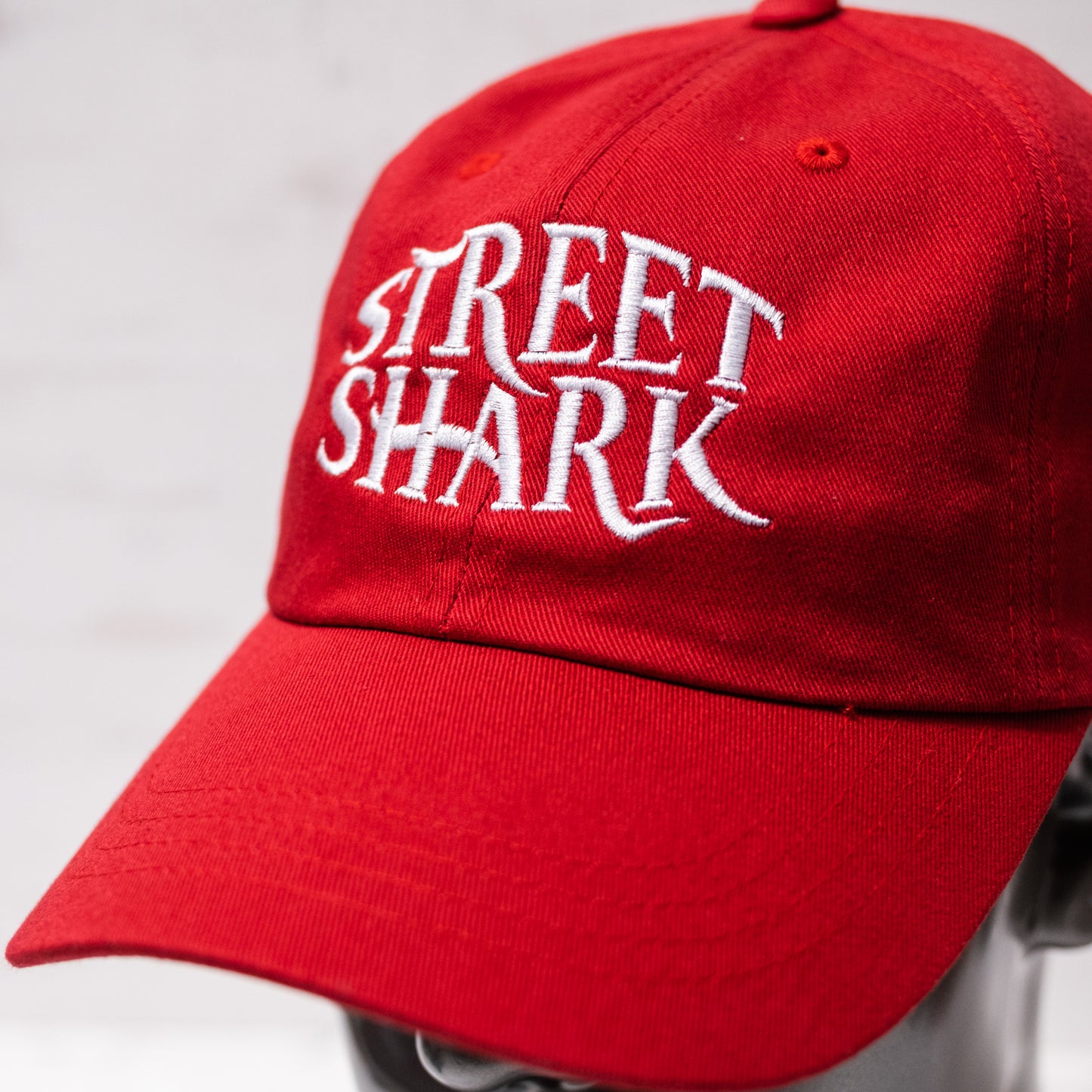 1 of 1 Street Shark Dad Hat in Red