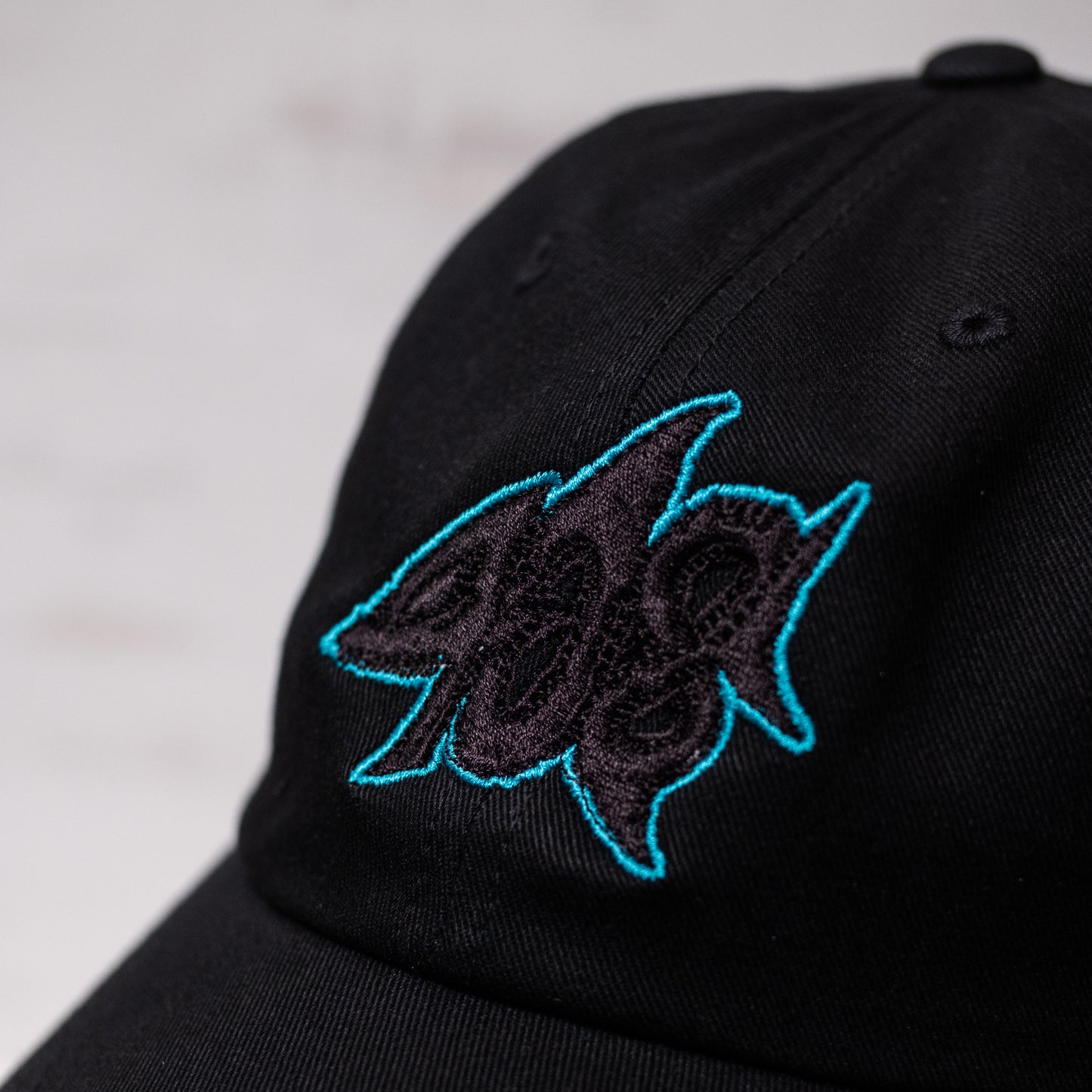 1 of 1 408 Zombie Shark Dad Hat in Black