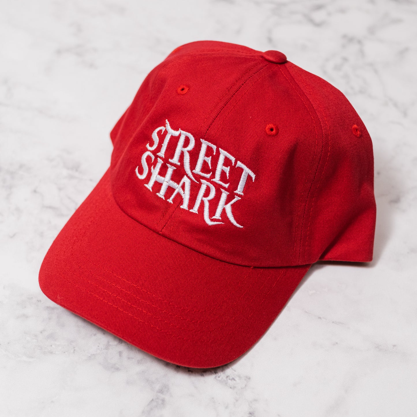 1 of 1 Street Shark Dad Hat in Red