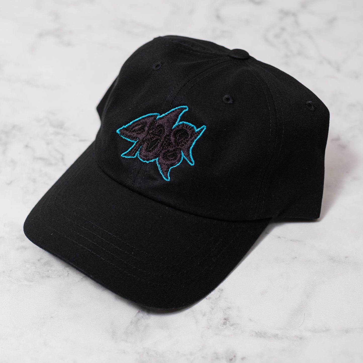 1 of 1 408 Zombie Shark Dad Hat in Black