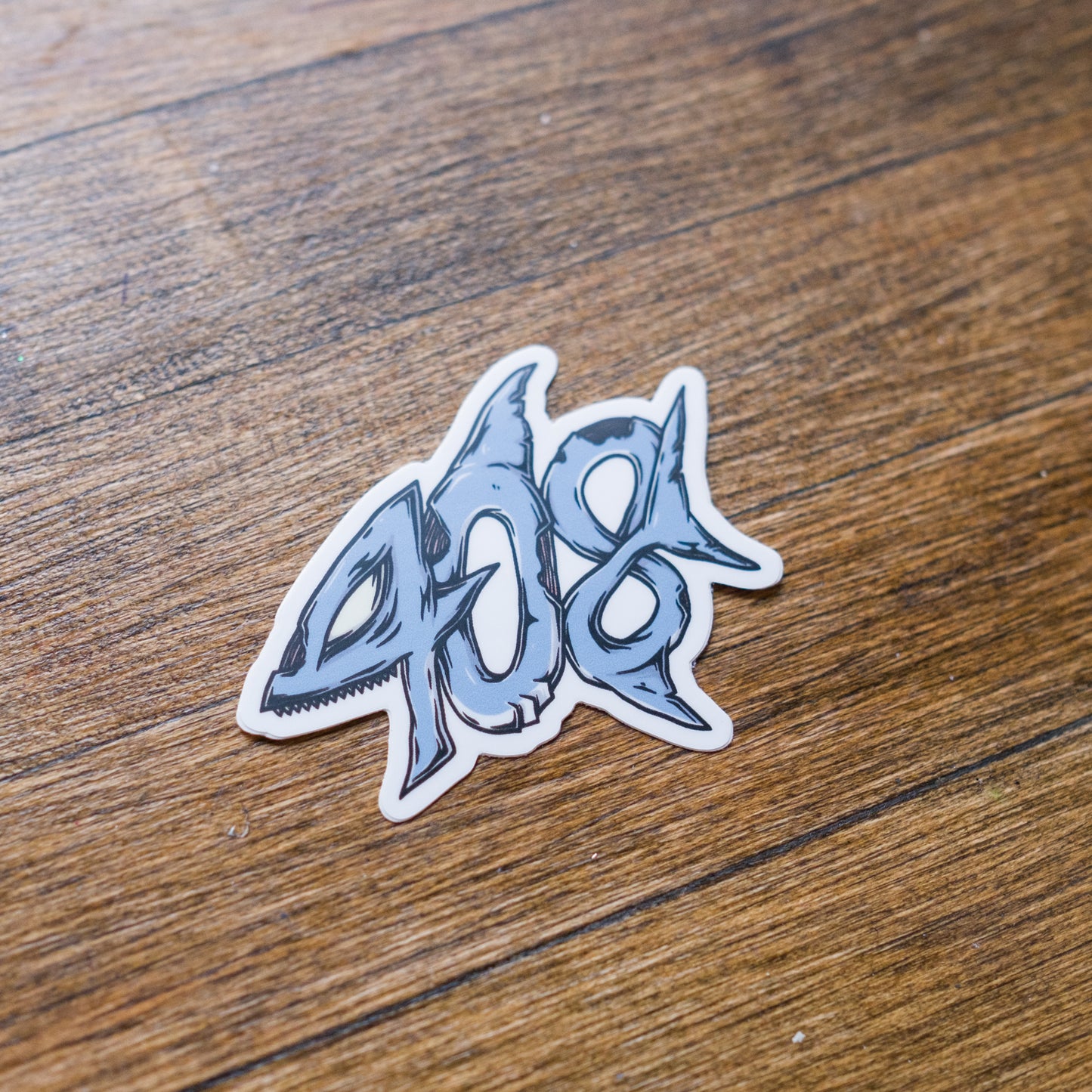 408 Zombie Shark Sticker
