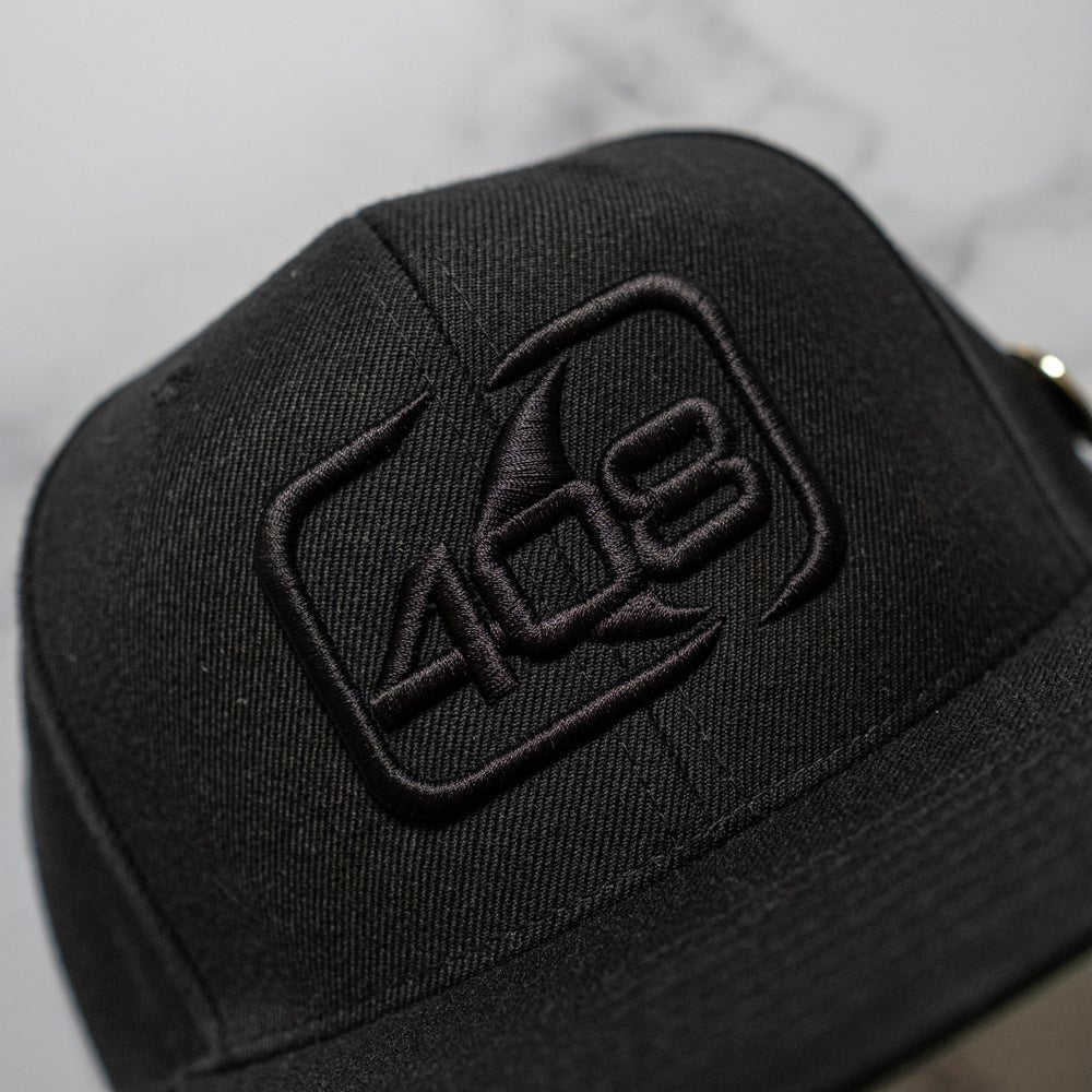 The Classic 408 Snapback - Black on Black