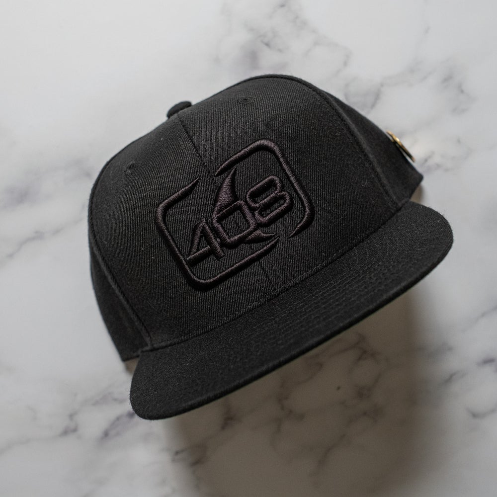 The Classic 408 Snapback - Black on Black