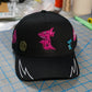 1 of 1 Zombie Shark in Black with Pink