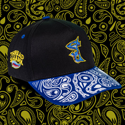 1 of 1 Paisley Zombie Shark Snapback