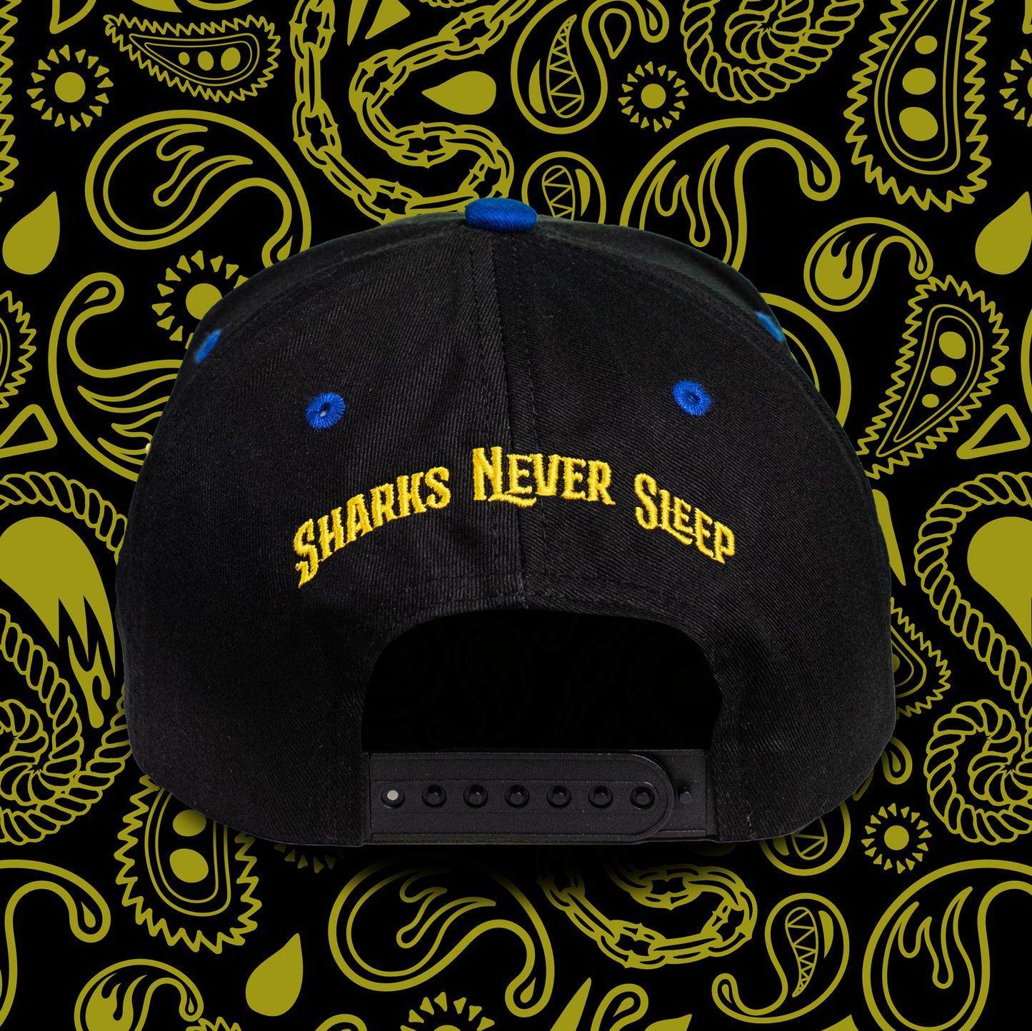 1 of 1 Paisley Zombie Shark Snapback