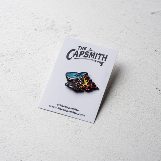 The Flame Shark Pin