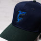 1 of 1 Capsmith Shark Baseball Cap on Nvy/Drk Green