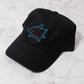 1 of 1 408 Zombie Shark Dad Hat in Black