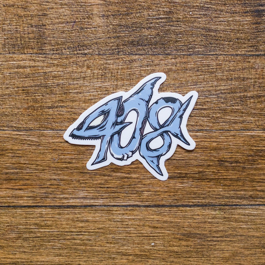 408 Zombie Shark Sticker