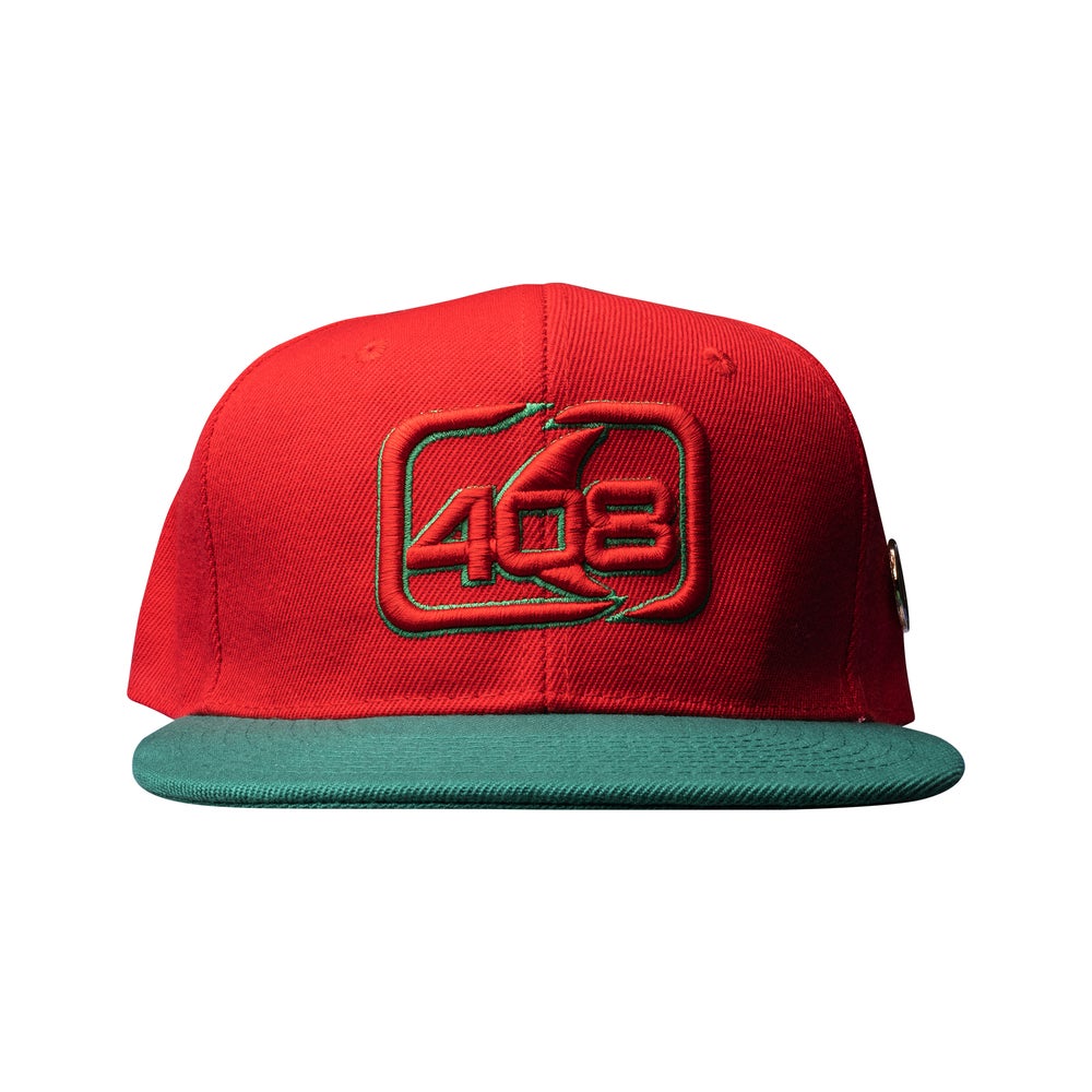 1 OF 1. 5 De Mayo Classic 408 Snapback in Red and Green