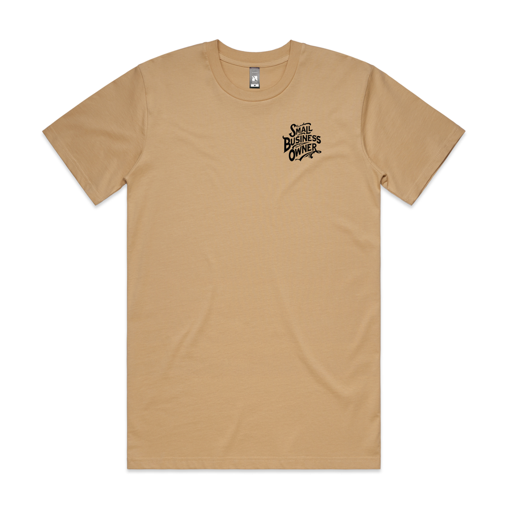 1 of 1 Small Business Owner tee in tan (Medium)