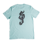 Back of T-Shirt with "SJ" print