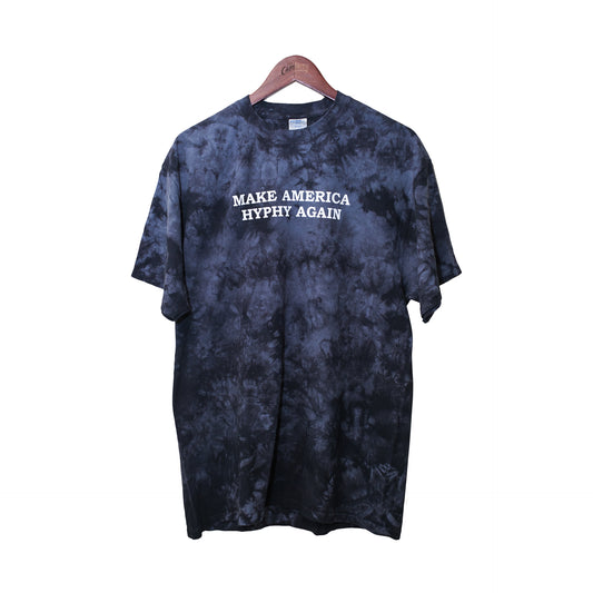 Make America Hyphy Again in Black Crystal Tie-Dye Tee (Large)