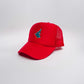 Shark Lover's Den Trucker in Red