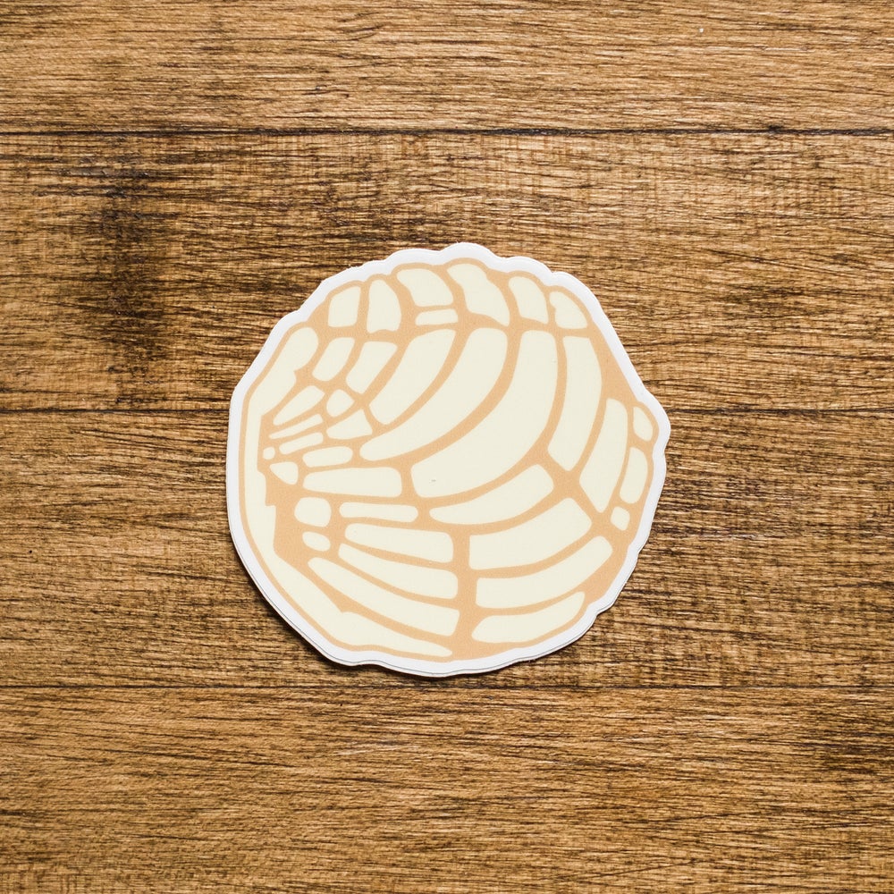 White Concha Sticker