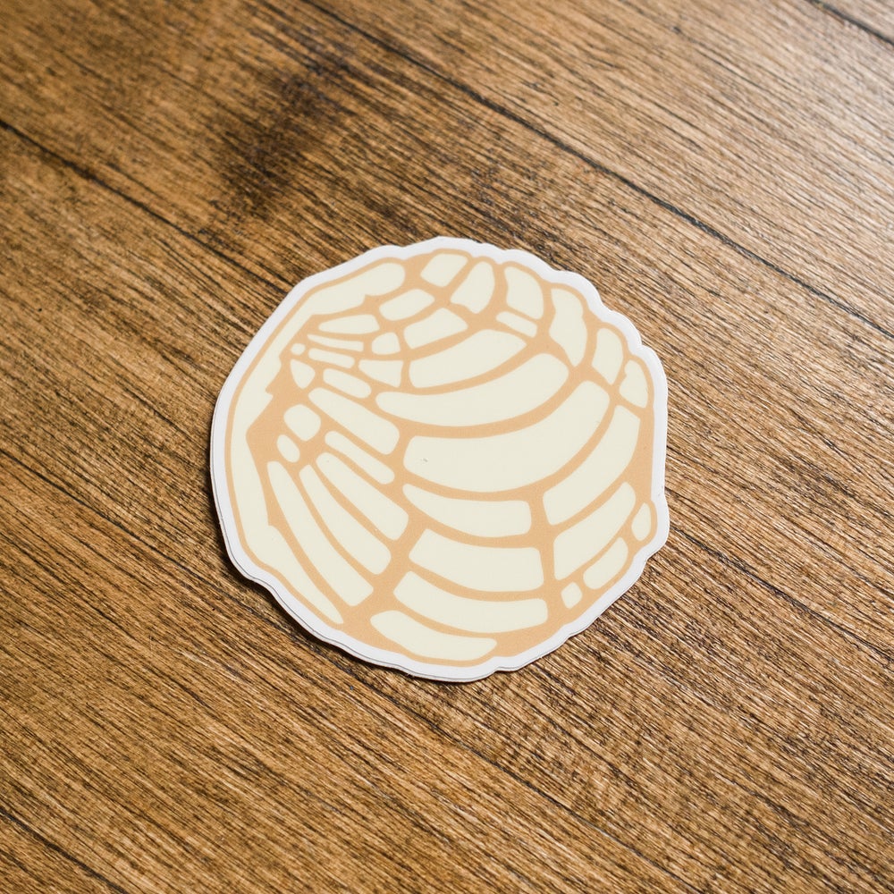 White Concha Sticker