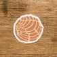 Brown Concha Sticker