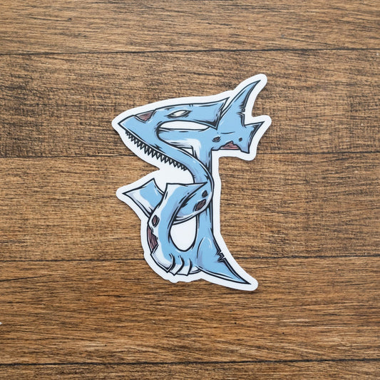 Zombie Shark Sticker