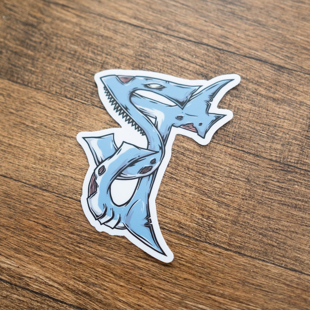 Zombie Shark Sticker